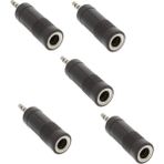 Ata Elektronik 5 Adet Jak Çevirici Dönüştürücü Ses Aux Gitar Saz Keman Mikrofon Kulaklık Jak Jack Çevirme 6.3mm - 3,5mm Kalın