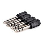 Ata Elektronik 5 Adet Kulaklık Için Kablo Jak Dönüştürücü Jack Çevirici Erkek 6.5mm Dişi 3.5mm Çivi Gitar Arkasıince