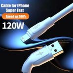 Ata Elektronik 6 Amper 2 Metre Hızlı Fast Şarj Ipod IPAD Iphone iPad Ipod IPAD Air IPHONE 5 6 7 8 x Xr USB Şarj Kablo - Beyaz