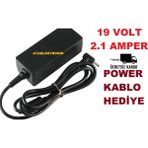 Ata Elektronik Casper Grundig Asus Uyumlu Muadil Adaptör 2 Yıl Ithalatçı Firma Garantili Laptop Şarj 19 Volt Ince Uçlu 40W 19V 2.1A Uç Yapısı 2.5x0.7mm
