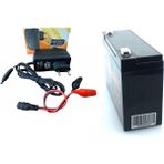 Ata Elektronik Çocuk Oyuncak Araba 6 V 12 A 6V 12AH Akü ve 6 V Akü Şarj Cihaz Adaptör + Maşa Set 1A