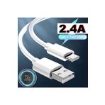 ATA ELEKTRONİK Huawei Uyumlu Type C Type - C Usb Data Hızlı Sarj Kablosu 2.4 Amper 2 Metre Beyaz