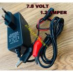 Ata Elektronik Kaliteli Ürün - 6 Volt 1.2 Amper Akülü Araba Motorsiklet Aküsü Şarj Cihazı Adaptörü + Otomatik Voltaj Kesicili LED Işıklı Dolum Bittiğinde Yeşil Işık Yanar +Extra Maşalı Timsah Kablo