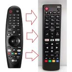 Ata Elektronik Lg AN-MR18BA Sihirli Kumanda Yerine - Tuşlu Model - Lg Tüm Modeller ile Tam Uyumlu - Akıllı Tuşlu Model - Smart LCD LED Tv Televizyon Kumanda Netflix Amazon Tuşlu