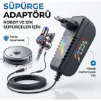 Ata Elektronik Polaris Paspas Vacuum Cleaner Mop 14.4V 14.8V Bataryalı Model Için Uyumlu 18 Volt Süpürge Şarj Adaptör Şarz Cihazı 18100 - yok