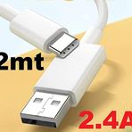 ATA ELEKTRONİK Type C Type - C Usb Data Hızlı Sarj Kablosu 2,4 Amper 2 Metre