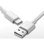 Ata Elektronik Xiaomi Samsung Huawei Gm Htc Oppo Asus Lg Sony Casper P10 Uyumlu Type C Hızlı Şarj Aleti 1 Metre 3A 3 Amper Tip C Kablo Hızlı Fast Şarz - Beyaz