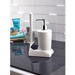 ATA HOME Armona Silikon Fırçalı Mutfak Banyo Sıvı Sabunluk Süngerlik Seti