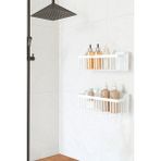 Ata Home Yapışkanlı Banyo Rafı - Yüksek Dayanıklılıkta ABS Plastik, Paslanmaz, Beyaz Renk