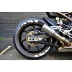 Ata Market Motorsiklet Beyaz Lastik Yanağı Yazısı Stiker Scooter Bisiklet Grubu Uyumlu Lastik Şerit 4 Adet - Renkli - Tek Ebat