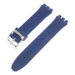 Ata Saat 19MM Swatch Uyumlu Chrono Model Slikon Saat Kordonu - Lacivert