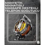 Ata Store LED Işıklı Telefon Soğutucu | Ultra Sessiz Fan | Mıknatıslı ve Aparatlı Bağlantı - Lisinya - standart