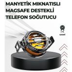 Ata Store Telefon Soğutucu | LED Işık Efektli | Power Aparatlı | Sessiz ve Taşınabilir Model - Lisinya - standart