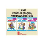 Ata Yayıncılık 1. Sınıf Etkinlik Çalışma Yaprakları 3'lü Set (Türkçe-Ata Test-Matematik)