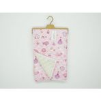 Atabay BASKILI KAPİTONE İÇİ PELUŞLU BATTANİYE - 90X90 - Pembe - 0 - 12 Ay - MNS4001-Pembe-0 - 12 Ay Pembe