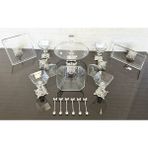 Atabey Home 10 Parça Çeyiz Seti Gümüş Döküm Ayaklı & Sunumluk Set Çay Kaşığı Hediyeli (Açıklamayı Okuyunuz)