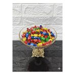 atabey home AYAKLI GOLD ŞEKERLİK & SALATA & KISIR & MAKARNA & SUNUM KASESİ & BAYRAM ŞEKERLİĞİ 21 CM