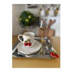 atabey home collection 6 Adet Kahve & Çay & Sunum Tepsisi Metal Döküm Gümüş Tepsi Kiraz Aksesuarlı TYC2931DE6E1AC53F1