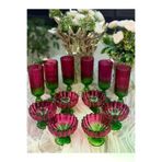 atabey home collection decokahveyanıset1 6 Kişilik 12 Parça Çift Renk Lüx Kahve Sunum Set- Ayaklı Kahve Yanı Su Bardağı