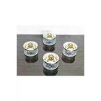 atabey home collection TYC88988E2E387CE564EBB600 Şekerlik 6 Adet Gümüş Kapakli Siyah Papatya Detayli Çerezlik & Sunumluk