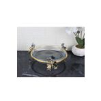 atabey home Kelebek Ayak Yuvarlak Borcam Tepsi-31 Cm eym104