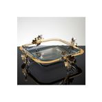 atabey home Kelebek Döküm Ayaklı Kare Borcam 22 Cm Eym10700
