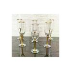 atabey home miss535gold 6 Adet Kahve Yani Su Bardaği Gold Detayli & Lav 190Cc