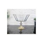 atabey home Paşabahçe Çiçek Desen Salata Kasesi & Meyvelik Döküm Gold Semerkand Ayakli