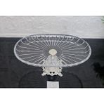Atabey Home Paşabahçe Elegance Çizgili Gümüş Döküm Ayaklı Sunum Tabak Oval & Servis Tabağı 27CM