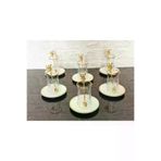 atabey home PORSELENTABAKLIÇAYSETİ 18 Parça Porselen Tabakli Çay Seti-6 Bardak-6 Tabak-6 Japon Gülü Kaşik Odin Bardak Gold Detayli