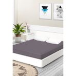 Ataca Tekstil Penye 180x200 Cm Pamuklu Lastikli Çarşaf Antrasit - 180 x 200 - Renkli
