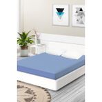 Ataca Tekstil Penye 180x200 Cm Pamuklu Lastikli Çarşaf Mavi - 180 x 200