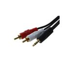 ATAELEKTRONİK Renault Fluence Aux Kablosu - 2 Rca 1 Aux Ses Sistemi Aux Hoparlör Kablosu