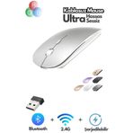 ATAELEKTRONİK Slim Şarj Edilebilir Bluetooth 5.1 Mouse Fare Kablosuz iPad Pro iPad Air Mac MacBook karışık renkli