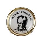 Atam İzindeyiz Yuvarlak Rozet Vt609