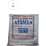 Ataman 25X33 cm 1 Kg 170 Adet Küçük Boy Kalın Şeffaf Atlet Poşet