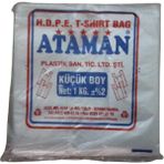 Ataman Kalın Şeffaf Atlet Poşet Küçük Boy 25X33 cm 1 kg - 1 Paket-Takriben 170 Adet