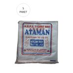 Ataman Kalın Şeffaf Atlet Poşet Küçük Boy 25X33 cm 1 kg - 5 Paket-Takriben 850 Adet