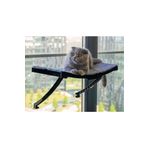 ATAPET Cama Asılan Vantuzlu Plastik Kedi Yatağı (Antrasit)