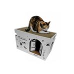 ATAPET Karton Kedi Tırmalama ve Dinlenme Evi