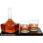 Atari Joystick Decanter Seti 2 Atari Action Button Bardağı, CX78+ Oyun Pad Tray ile 750ML Şişe