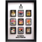 Atari Video Oyun Kasetleri 3D Çerçeve, Retro Oyun Temalı Dekoratif Tablo