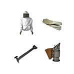 ATARLAR Arıcı Maske + Arıcı El Demiri + Arıcı Körük + Eldiven (4 Parça)