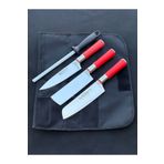 Atasan Red Craft Şef Çantalı Şef Kasap Mutfak 4 Parça Bıçak Seti