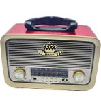 Ataşbey RT-301 Kırmızı Nostaljik Görünümlü Bluetoothlu Mp3 Çalar Radyo Müzik Kutusu
