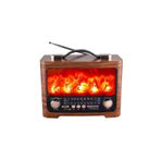 ataşbey Rt-733 Şömine Görünümlü Nostaljik Bluetooth-usb-sd Radyo Mp3 Müzik Kutusu