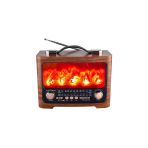 ataşbey Rt-733 Şömine Görünümlü Nostaljik Bluetooth-usb-sd Radyo Mp3 Müzik Kutusu