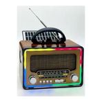 ataşbey RT-763 Klasik Retro Solar Enerjili , Nostalji Bluetooth/USB/Sd/ Radyo Mp3 Player Müzik Kutusu