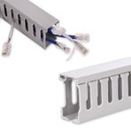 Atasc 78 In Büyük Kablo Kanalı Duvarda - Gri PVC Kordon Gizli Tel Yönetimi Masa Altında - Tel Kapaklı Açık Yuvası Duvara Monte Kordon Düzenleyici - TV Ağı için Kablo Kapağı Kanalı, 5×15.7"×W1.18×H1.96