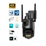 ATAsoft 4 Mp Hd 4k Ip Kamera Wifi Özellikli Hareket Takipli Gece Sensörlü Güvenlik Kamerası